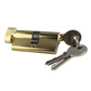 60MM 鐵殼鋅芯 單開 鋅合金橢圓手柄 3個普通鐵鑰匙 4.0元 