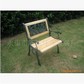 环保钢木单人休闲椅 