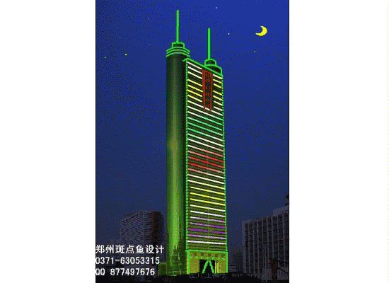 led楼体亮化效果图工程实例