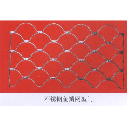 不锈钢鱼鳞网型门