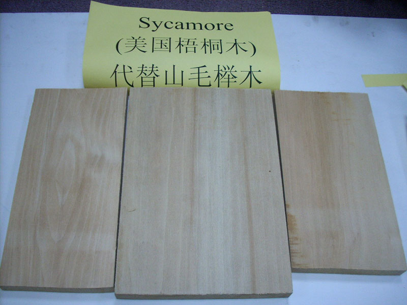 美国梧桐木  sycamore  可代替山毛榉木,成本更低  当水份12%平均重量