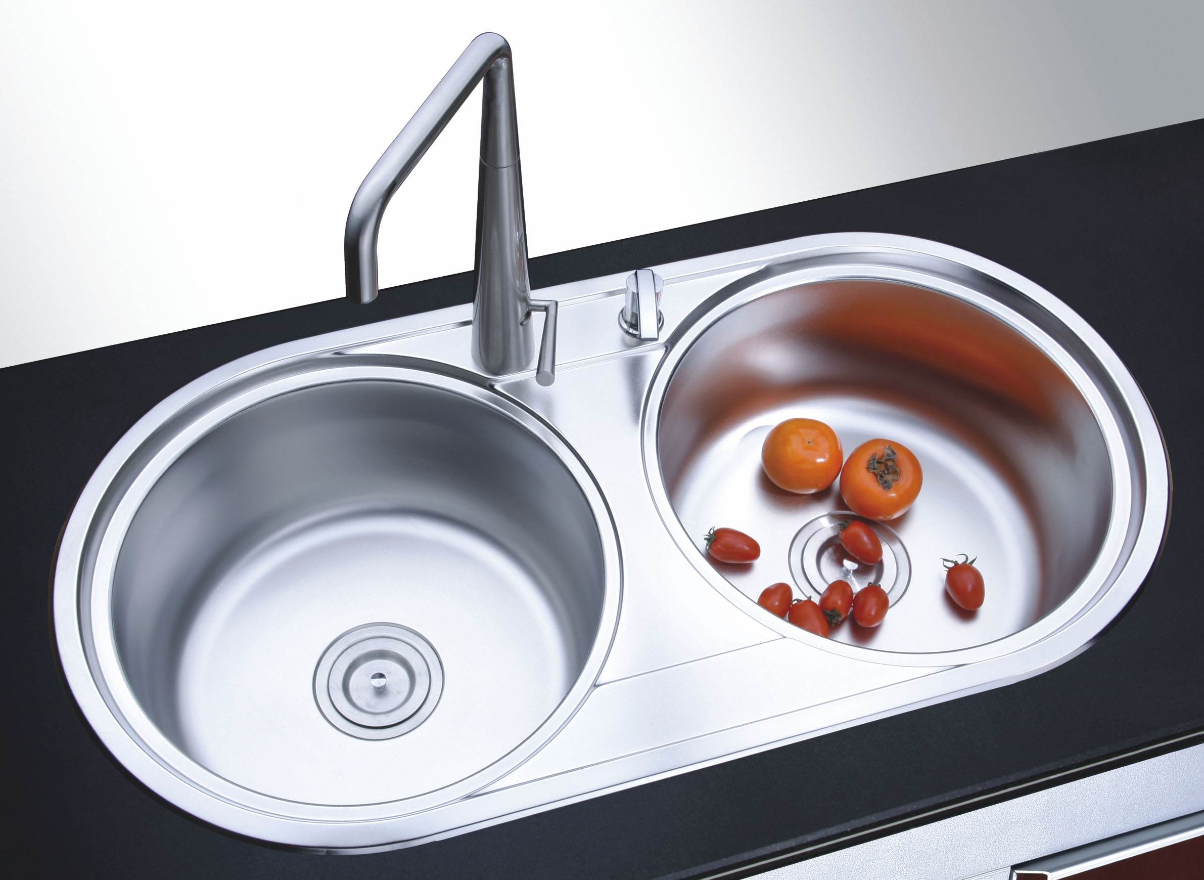 高档不锈钢水槽 厨房菜盆水槽 豪华不锈钢菜盆水槽