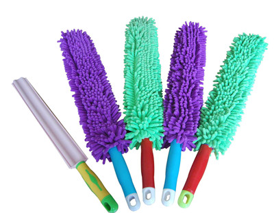 【厂家】【供应】可弯曲塑料雪尼尔掸子 车用掸子【价格便宜】